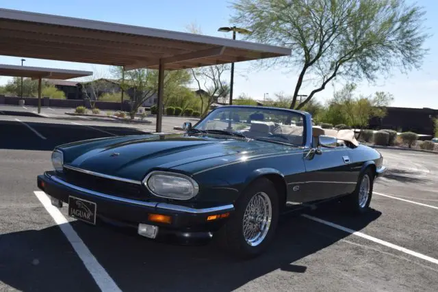 1993 jaguar xj-s xjs roadster convertible british racing green 4.0l 6 cyl