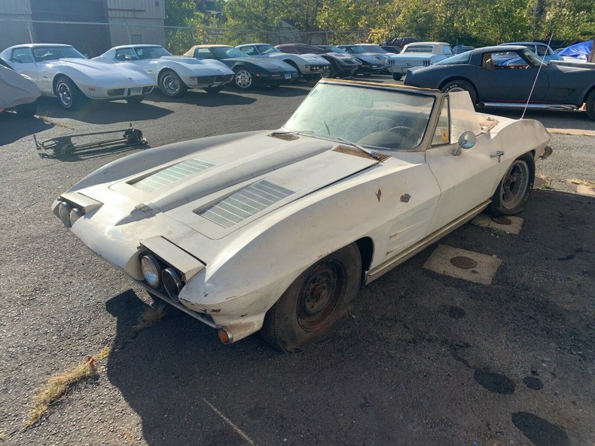 barn find 1963 chevrolet corvette convertible