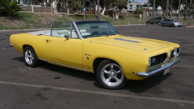 1968 plymouth barracuda convertible 340 formula s automatic
