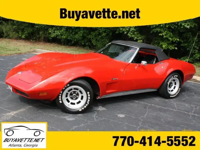 1974red corvette buyavette inc atlanta