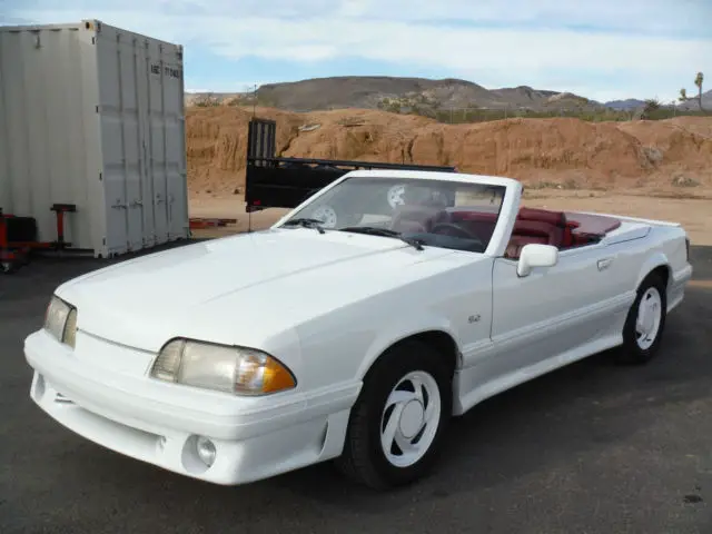 1989 asc mclaren mustang convertible lx 5.0 rare auto 87k miles ford fox