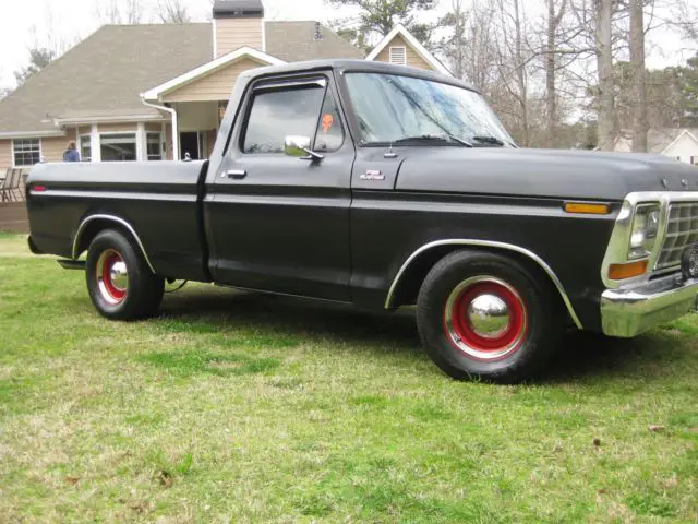 1979 ford custom f 100 factory a/c 448 hp high performance automatic lowered
