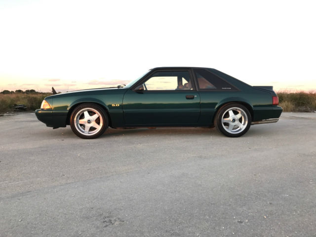 1992 ford mustang lx hatchback 2-door 5.0l survivor deep jewel green unmolested