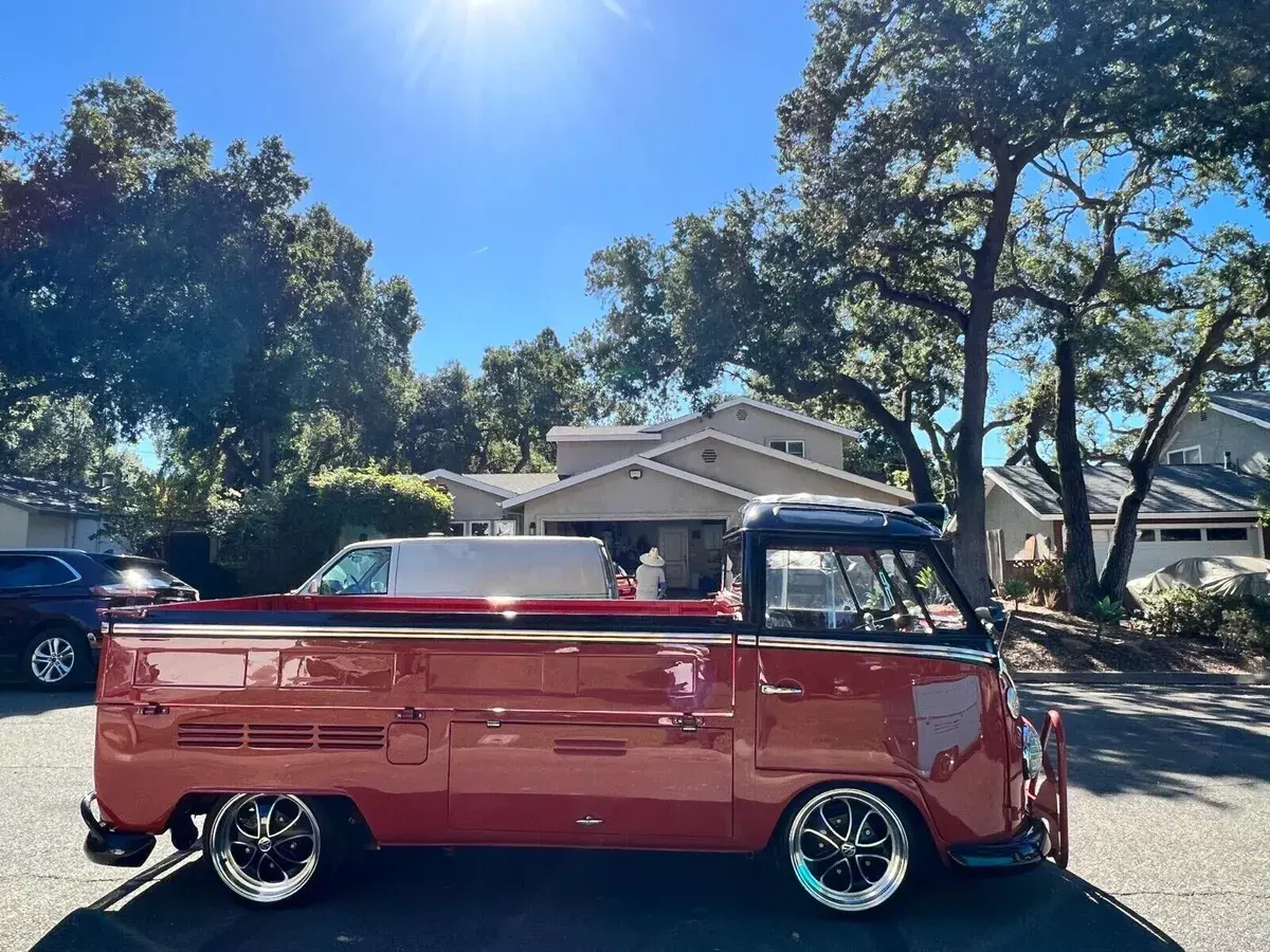 1975 volkswagen transporter red rwd manual single cab show car