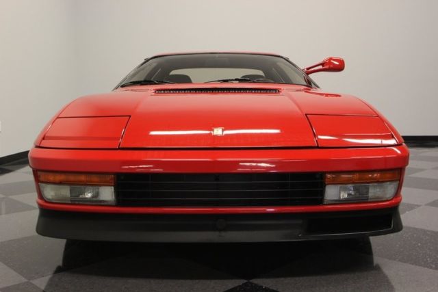 1986 ferrari testarossa 14277 miles red coupe 4.9l f12 5 speed manual