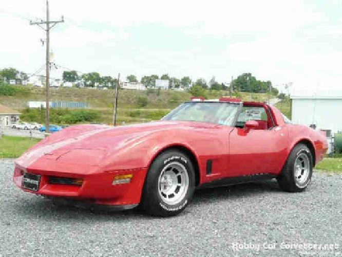 1981 chevrolet corvette red, 60k miles in martinsburg, pa