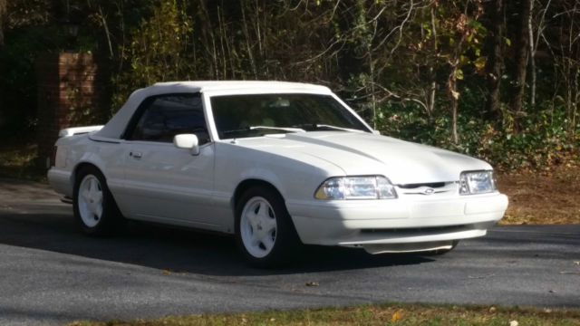 1993 ford mustang feature car. triple white summer edition 1 of 444 5 speeds