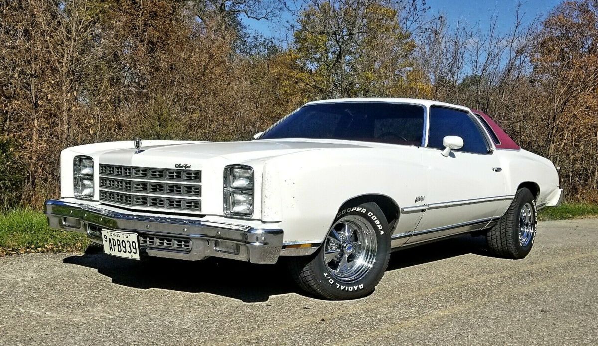 1977 chevrolet monte carlo 5.0 white rwd automatic