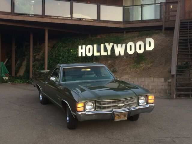 1971 el camino, original black plate california survivor, 2 owner, cold a/c