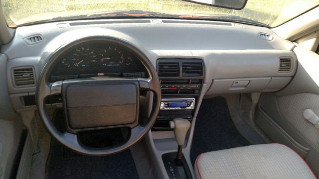 1992 geo metro convertible, red, automatic, no reserve!!!!!!!