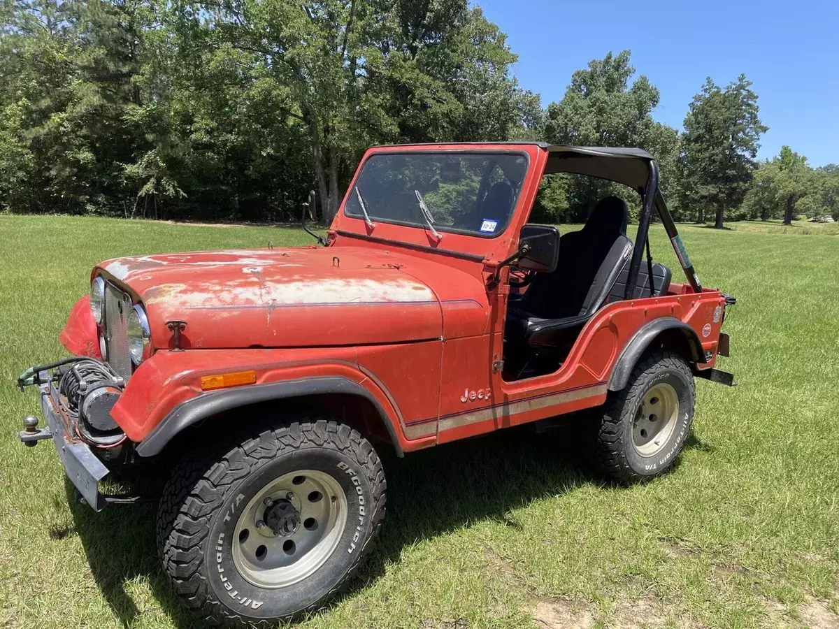 1976 jeep cj-5 red base