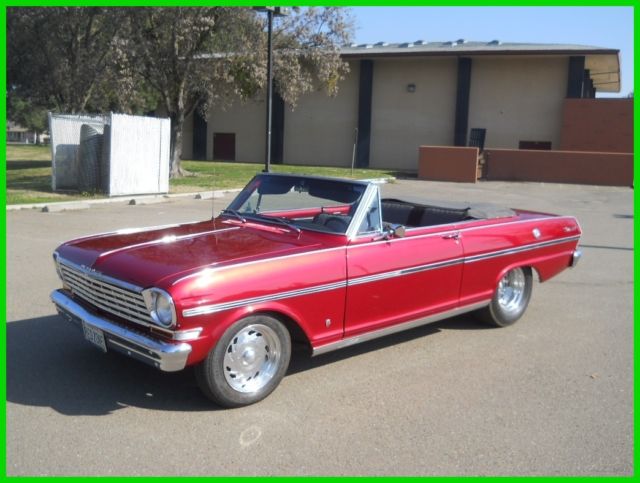 restomod 1963 chevy nova convertible ss/super sport tribute 350/400 dual carbs