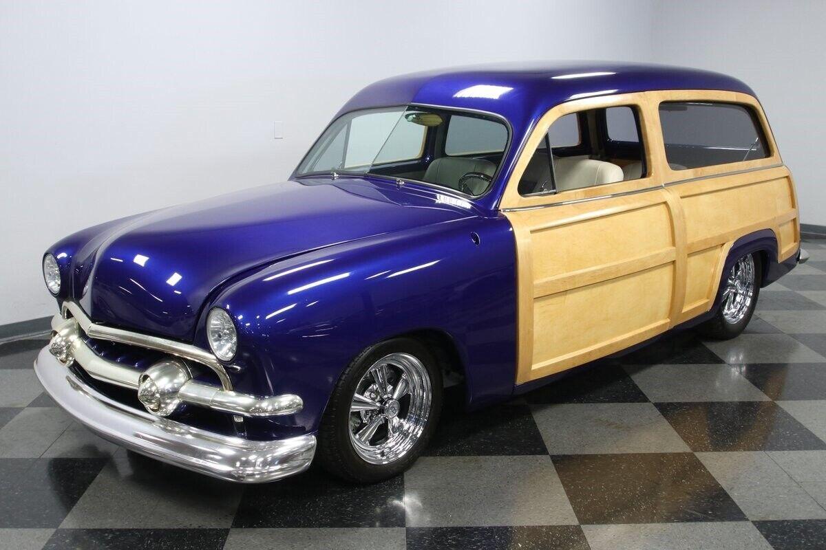 1949 ford woody wagon 427 v8 dark blue 3 speed auto