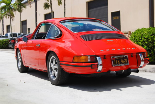 1973 porsche 911t coupe tangerine