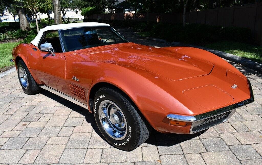 1970 chevrolet corvette convertible 350ci 300hp v8 11395 miles