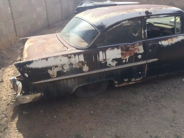 1955 chevy belair option sedan 2 door car with clean az title ready for restore