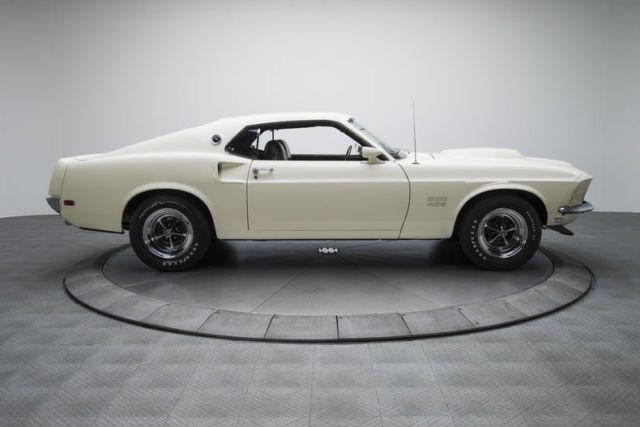 1969 ford mustang boss 429 4 miles wimbledon white fastback 429 v8 4 speed manua