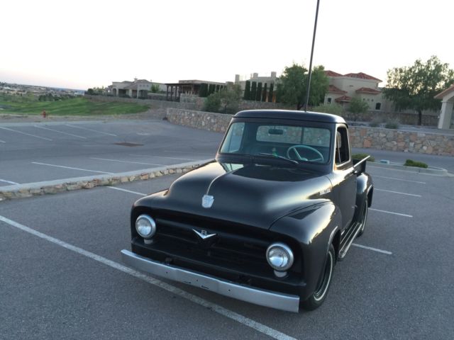 1953 ford f100, hot rod, rat rod, sled,kustom,v8, classic truck. vintage