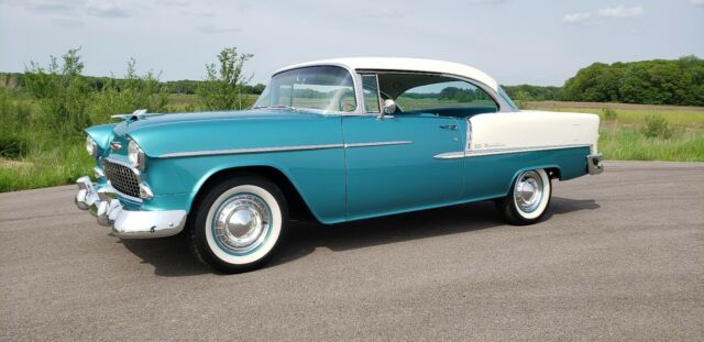 1955 chevrolet bel air 2 door sport coupe complete body off restored
