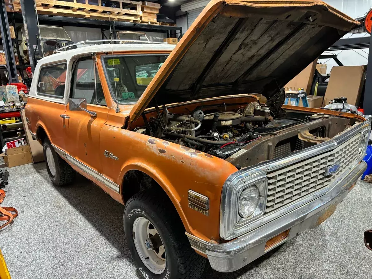 1972 chevrolet blazer orange 4wd automatic highlander