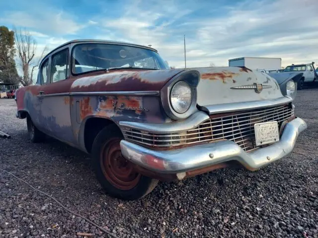 1957 studebaker commander sedan blue rwd manual