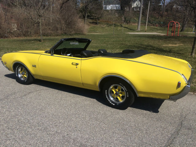 1969 442 converetible matching numbers car