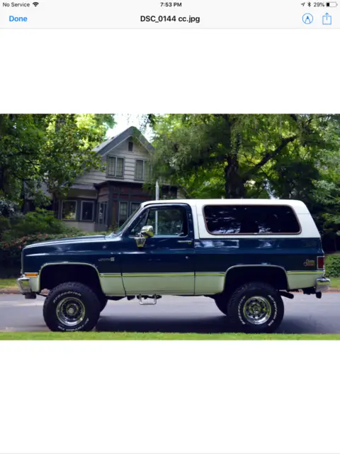 1983 gmc jimmy k5 4x4 sierra classic only 91,412 miles