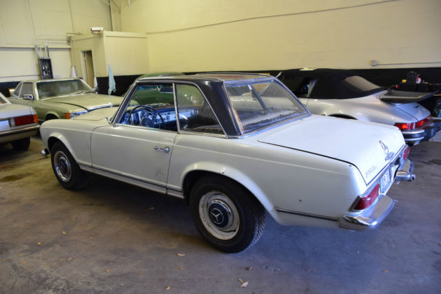 1965 mercedes benz 230sl 4 speed 717g papyrus white excellent project