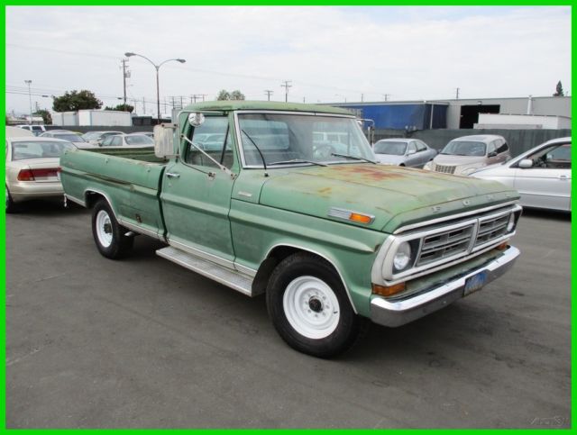 1972 ford f-250 pickup v8 automatic gas no reserve