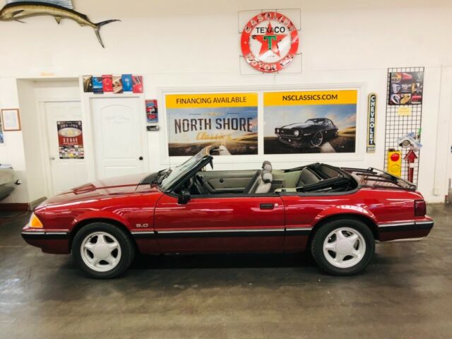 ford mustang bright red with 6,851 miles, for sale!
