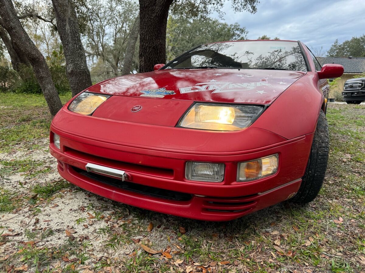 1991 nissan 300zx coupe red rwd automatic