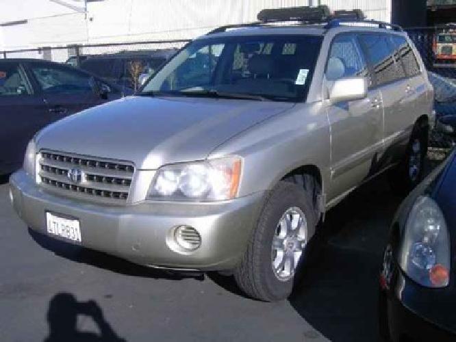 2001 toyota highlander awd v6 in san rafael, ca