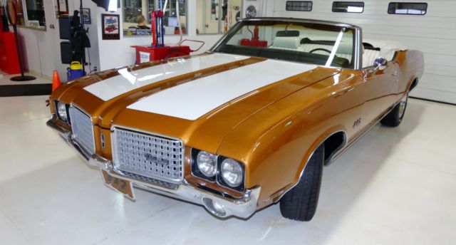 1972 oldsmobile cutlass 1 copper 2 door convertible 350 automatic