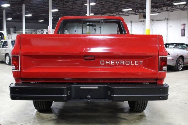 1985 chevrolet c10 46288 miles red pickup truck 454ci v8 turbo 400 auto w/ shif