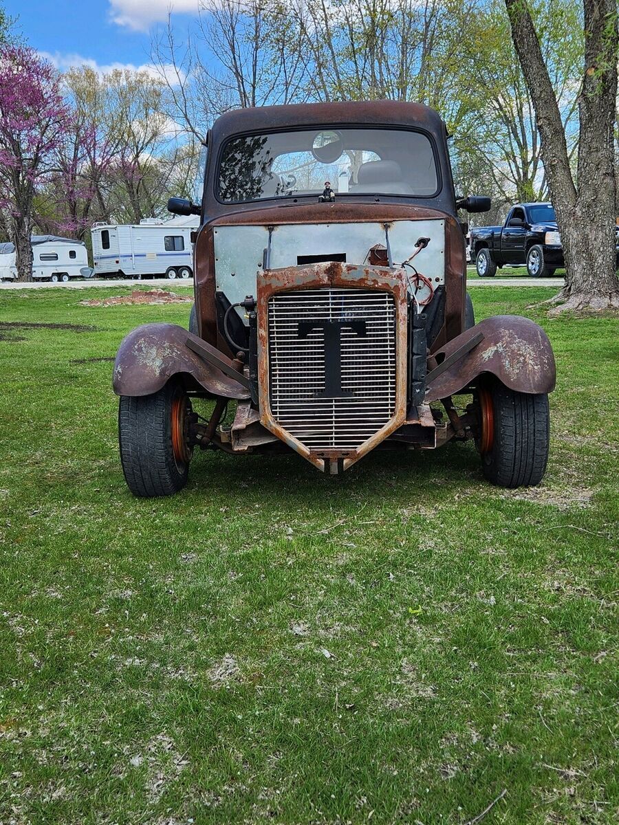 1947 ford f100 brown rwd automatic ratrod