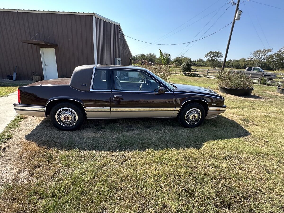 1991 cadillac eldorado coupe red