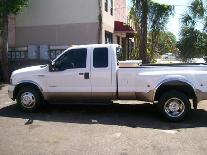 obo 2005 ford f350 lariat dully diesel ext cab 4x2 goosneck truck in tampa, fl