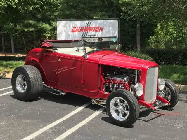 1932 ford roadster all henry steel body 112 miles red 427 automatic