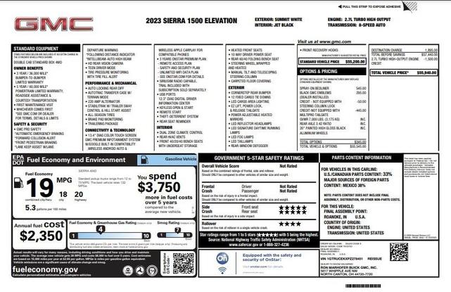 2023 gmc sierra 1500 elevation