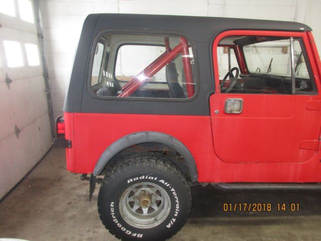 1982 jeep cj-7 running driving jeep offered for restoration