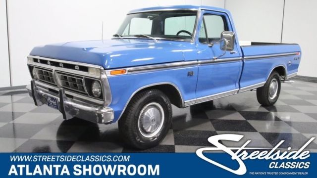 1976 ford f-150 ranger xlt pickup truck 390 v8 3 speed automatic classic vintage