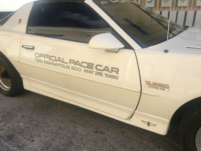 1989 pontiac turbo trans am pace car well documented with paperwork!