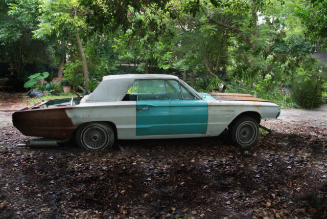 ford thunderbird 1965 hard top 2 door project car needs restoration salvage
