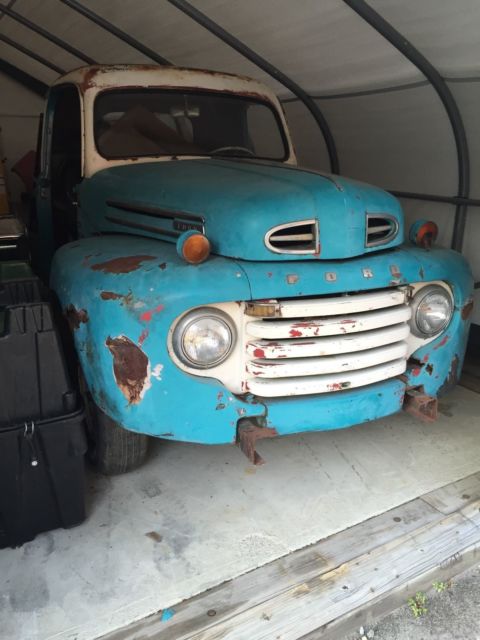 1950 ford f-100 pick truck - needs restoration - complete - fair condition