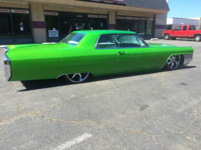 custom 1965 cadillac coupe deville candy lime gold