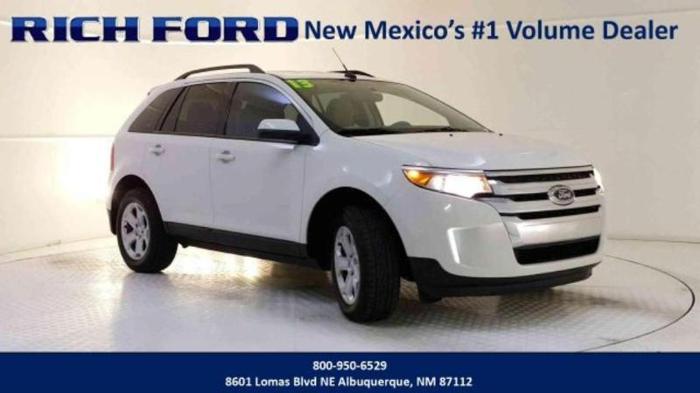2013 ford edge sel sel 4dr crossover for sale in albuquerque, new mexico