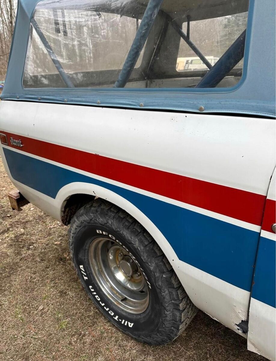 1976 international scout ii suv white 4wd manual