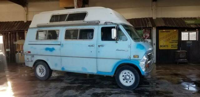 1973 ford e-300 custom, blue with 13,584 miles available now!