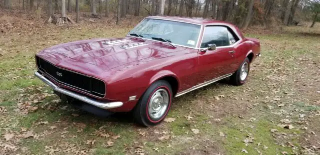 1968 camaro rs/ss rally sport red 4 speed 12 bolt deluxe hounds tooth interior