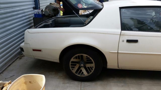 1987 pontiac firebird, like trans am formula, roller project v8 no engine trans